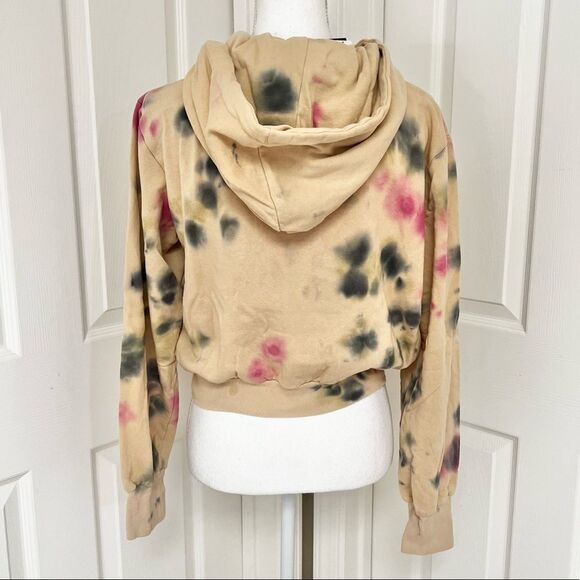 AFRM Sand Crumble Cotton Tie Dye Hoodie Small MSRP $68 - Picture 4 of 6